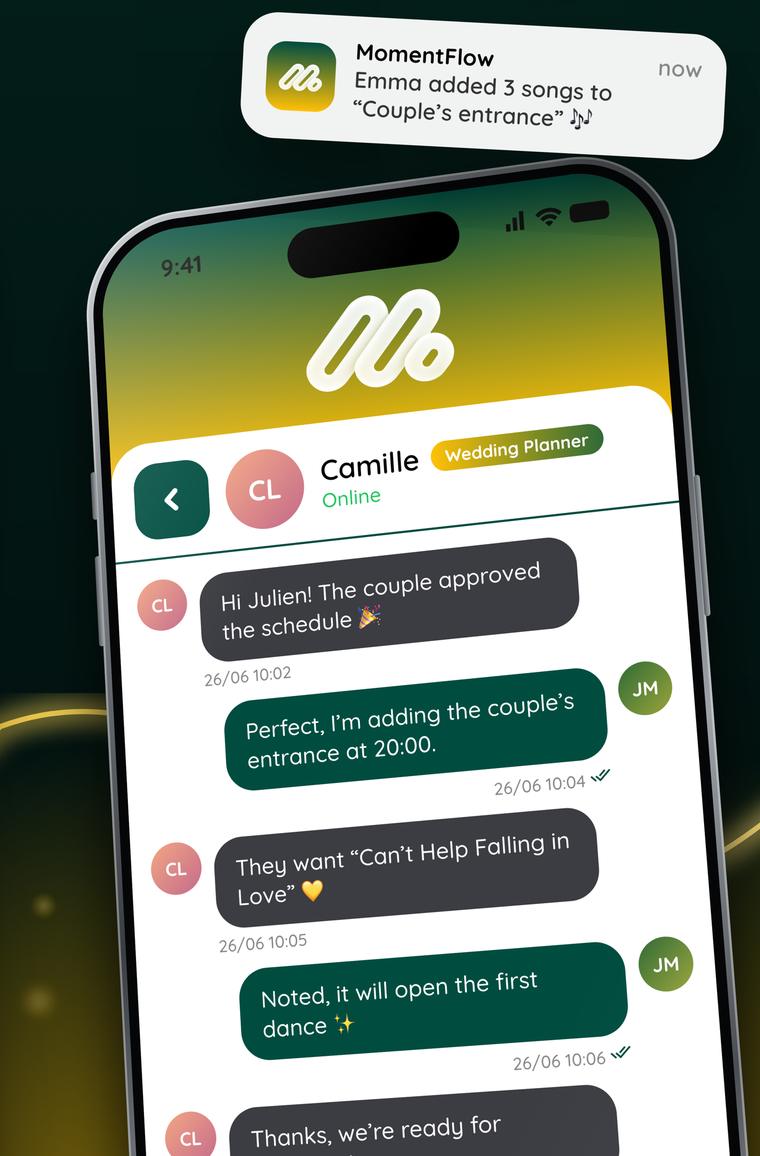 MomentFlow app screenshot